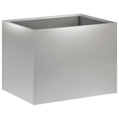 vidaXL Garden Planter 2 pcs Silver 40 x 30 x 30 cm Galvanised Steel 3