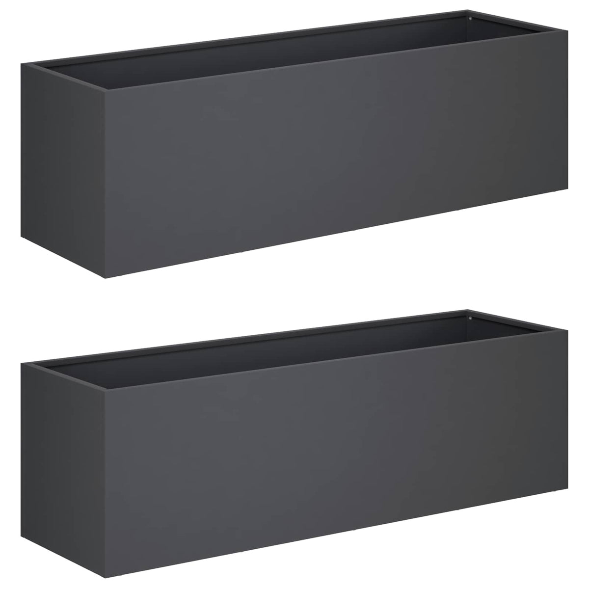 Garden Planter 2 Anthracite Depth 30 cm 80 cm 30 cm
