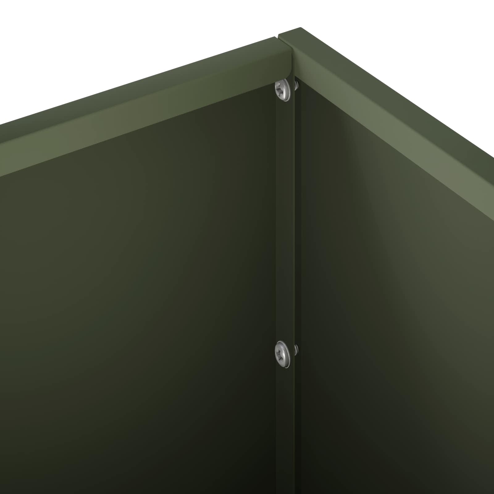 vidaXL Garden Planter 2 pcs Olive Green 80 x 30 x 30 cm 6