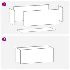 vidaXL Garden Planter Anthracite 80 x 40 x 40 cm Cold-rolled Steel 6