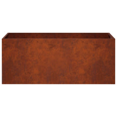 vidaXL Garden Planter Rusty 80 x 40 x 40 cm Weathering Steel 4