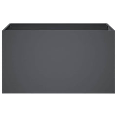 vidaXL Garden Planter Anthracite 80 x 50 x 50 cm Cold-rolled Steel 3