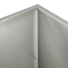 Garden Planter Silver 2 pcs Stainless Steel Depth 50 cm 80 cm 50 cm