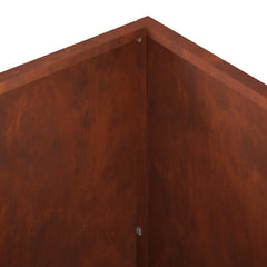 vidaXL Garden Planter Rusty 80 x 50 x 50 cm Weathering Steel 6
