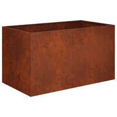 vidaXL Garden Planter Rusty 80 x 50 x 50 cm Weathering Steel 2