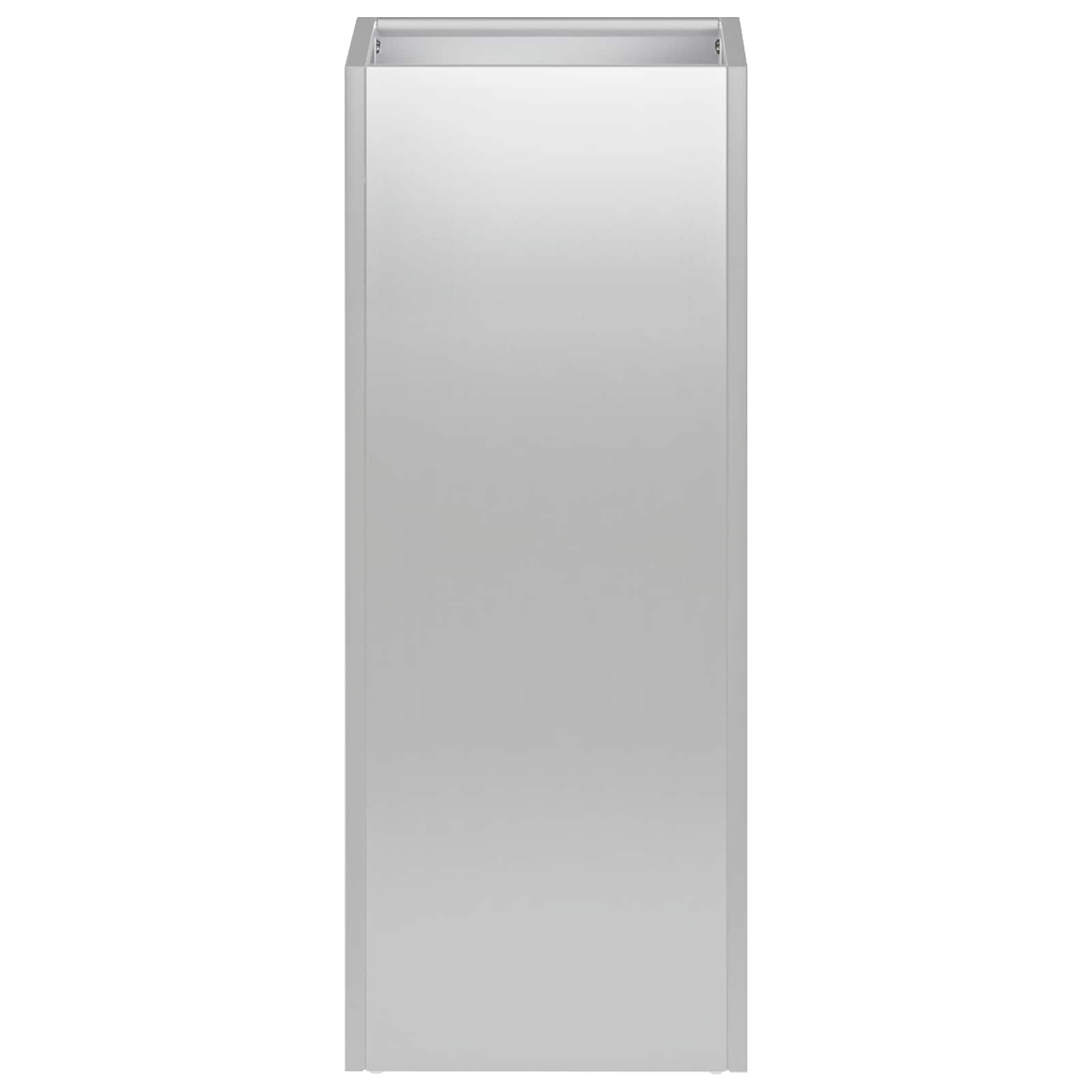 vidaXL Garden Planter Silver 20 x 20 x 40 cm Galvanised Steel 3