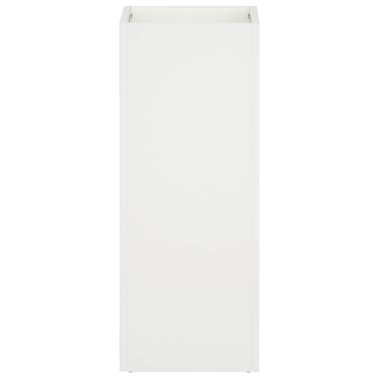 vidaXL Garden Planter White 20 x 20 x 50 cm Cold-rolled Steel 3