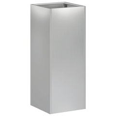 vidaXL Garden Planter Silver 20 x 20 x 50 cm Galvanised Steel 2