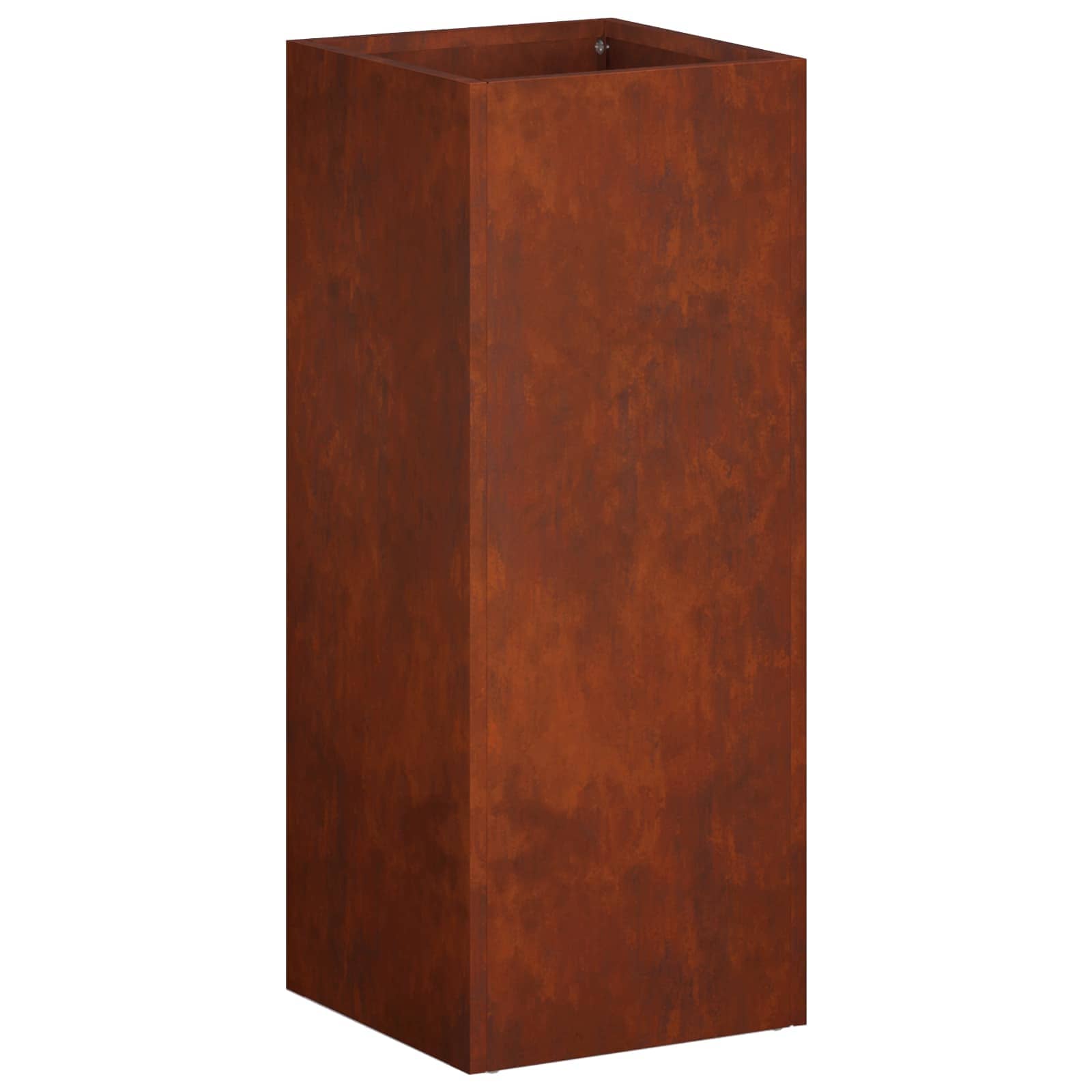 vidaXL Garden Planter Rusty 20 x 20 x 50 cm Weathering Steel 2