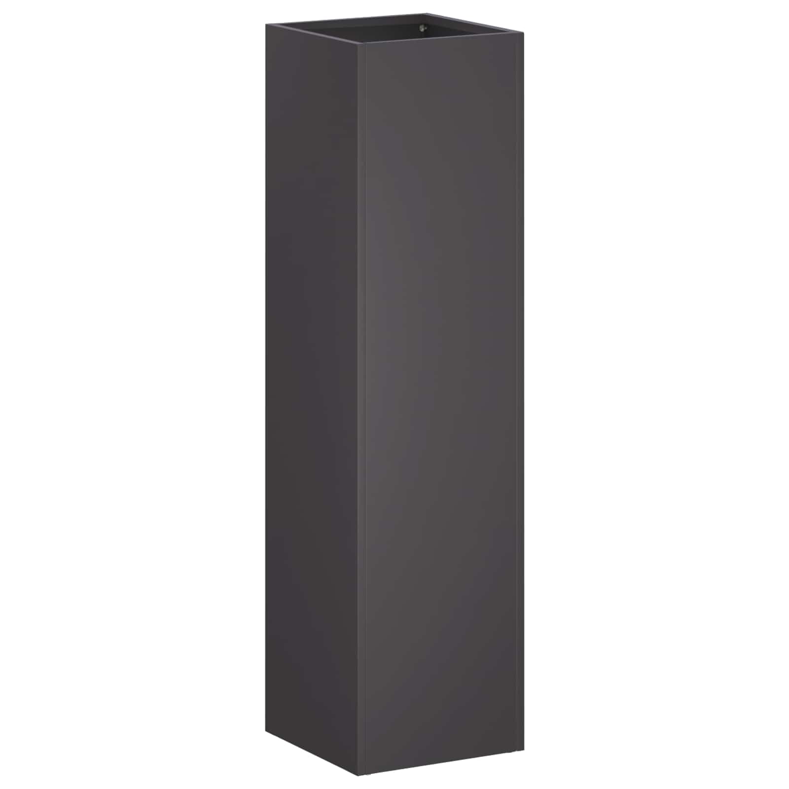 vidaXL Garden Planter Black 20 x 20 x 75 cm Cold-rolled Steel 2