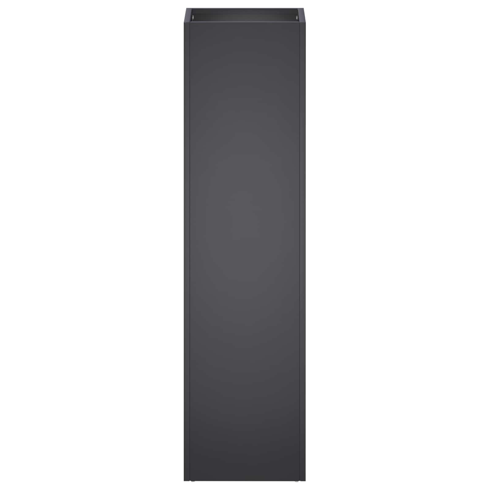 vidaXL Garden Planter Black 20 x 20 x 75 cm Cold-rolled Steel 3