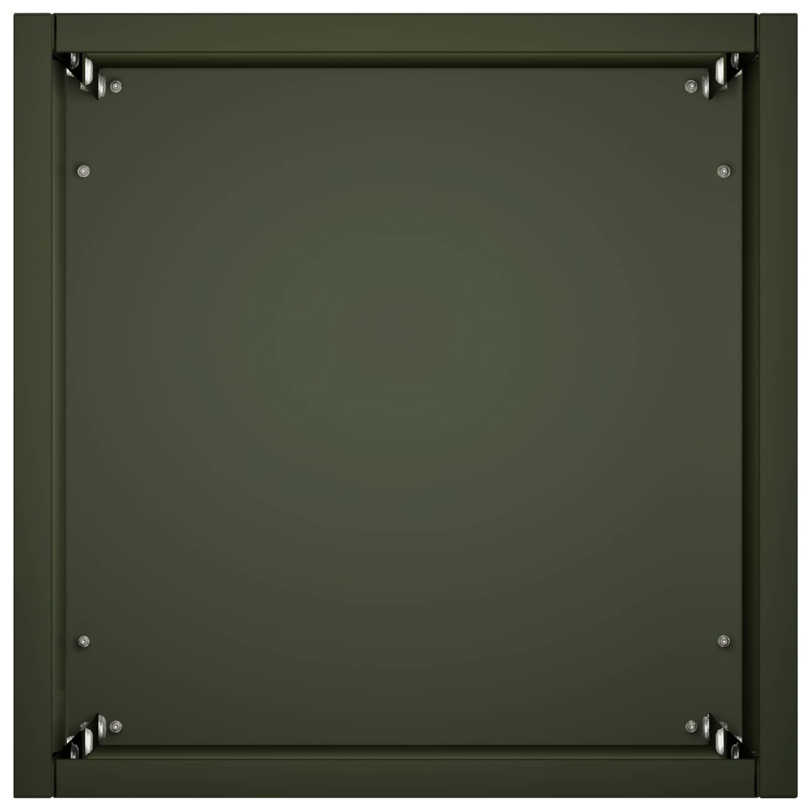 vidaXL Garden Planter Olive Green 20 x 20 x 75 cm Cold-rolled Steel 4