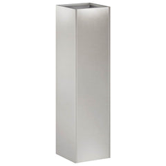 vidaXL Garden Planter Silver 20 x 20 x 75 cm Stainless Steel 2