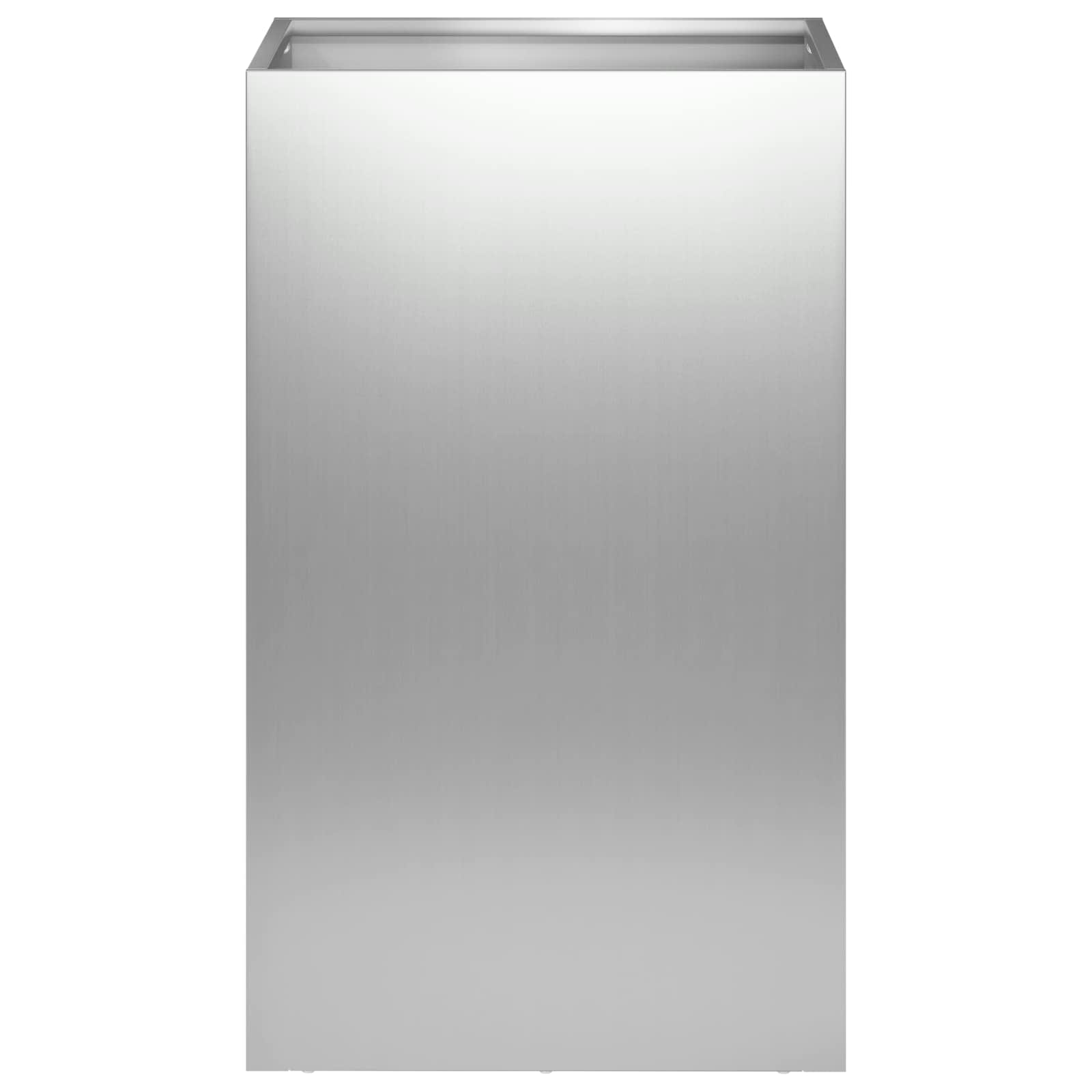 vidaXL Garden Planter Silver 30 x 30 x 40 cm Galvanised Steel 3