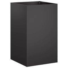 vidaXL Garden Planter 2 pcs Black 40 x 40 x 50 cm Cold-rolled Steel 3