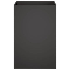 vidaXL Garden Planter Black 50 x 50 x 75 cm Cold-rolled Steel 3