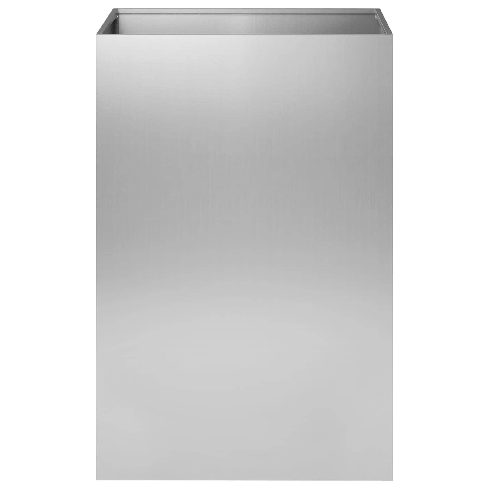 vidaXL Garden Planter Silver 50 x 50 x 75 cm Galvanised Steel 3