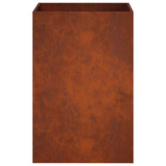 vidaXL Garden Planter Rusty 50 x 50 x 75 cm Weathering Steel 4