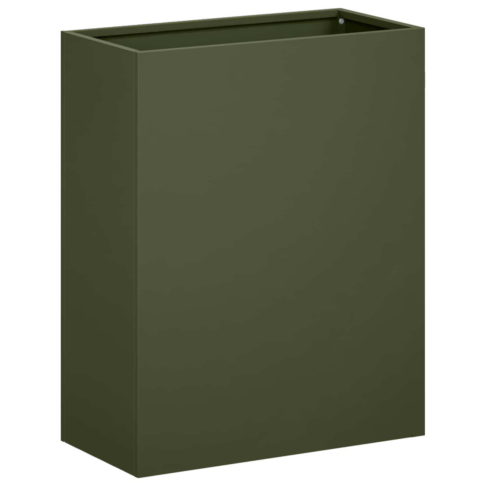 vidaXL Garden Planter Olive Green 40 x 20 x 40 cm Cold-rolled Steel 2
