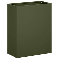 vidaXL Garden Planter Olive Green 40 x 20 x 40 cm Cold-rolled Steel 2