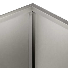 vidaXL Garden Planter Silver 40 x 20 x 50 cm Stainless Steel 5