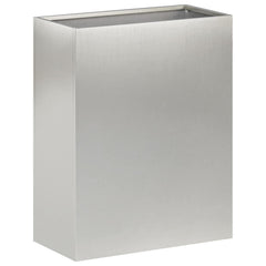 vidaXL Garden Planter Silver 40 x 20 x 50 cm Stainless Steel 2