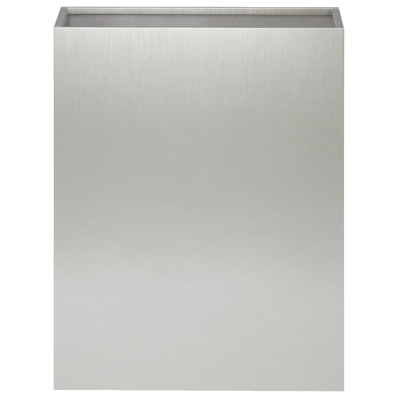 vidaXL Garden Planter Silver 40 x 20 x 50 cm Stainless Steel 3