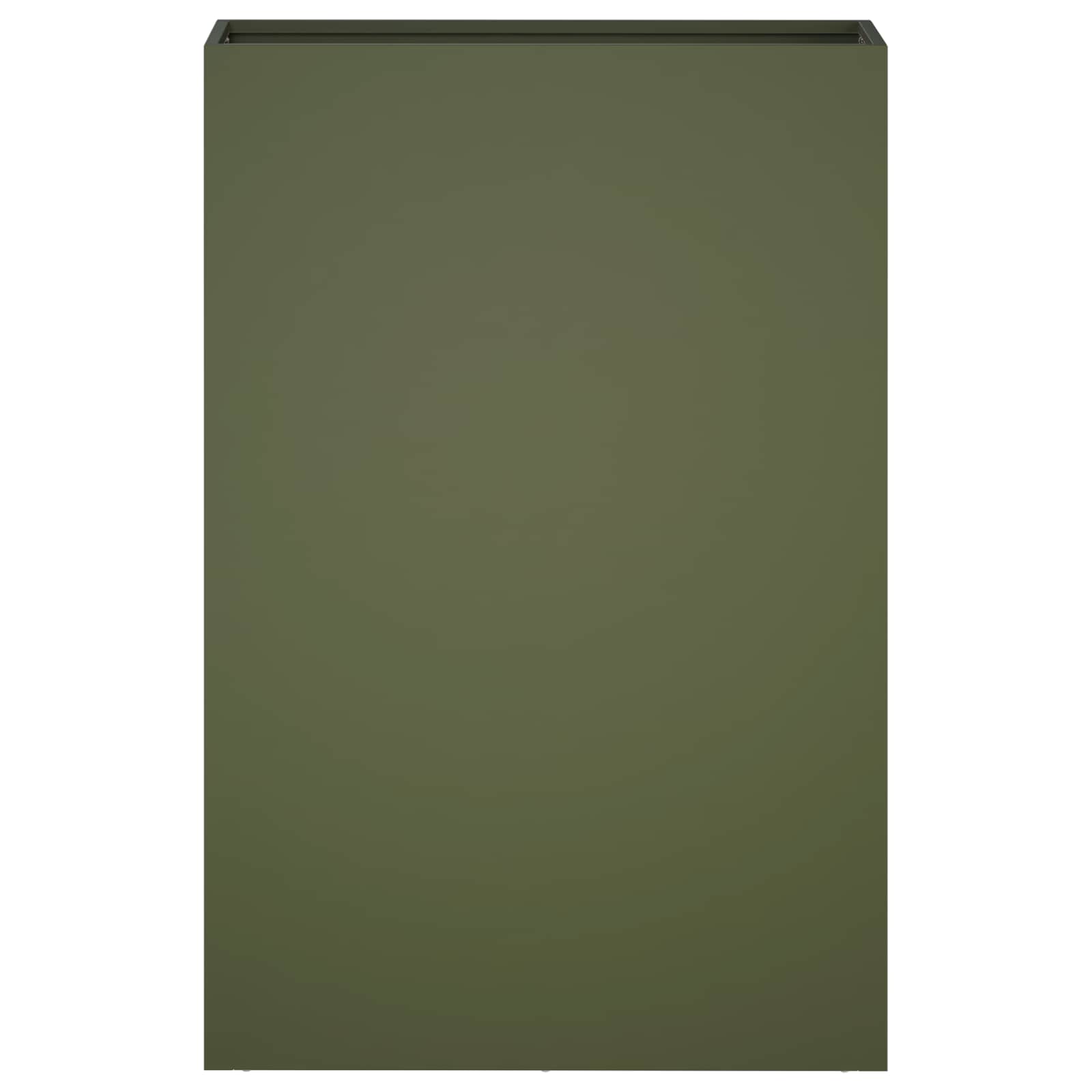 vidaXL Garden Planter Olive Green 40 x 20 x 75 cm Cold-rolled Steel 3