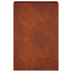 vidaXL Garden Planter 2 pcs Rusty 40 x 20 x 75 cm Weathering Steel 5