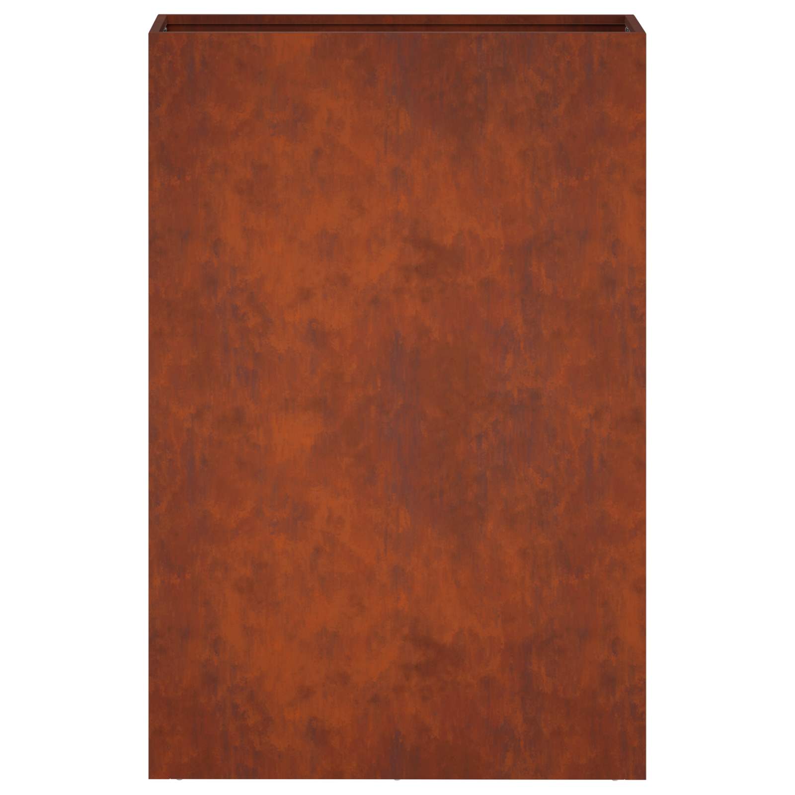 vidaXL Garden Planter 2 pcs Rusty 40 x 20 x 75 cm Weathering Steel 5