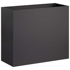 vidaXL Garden Planter Black 50 x 20 x 40 cm Cold-rolled Steel 2