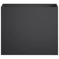 vidaXL Garden Planter Black 50 x 20 x 40 cm Cold-rolled Steel 3