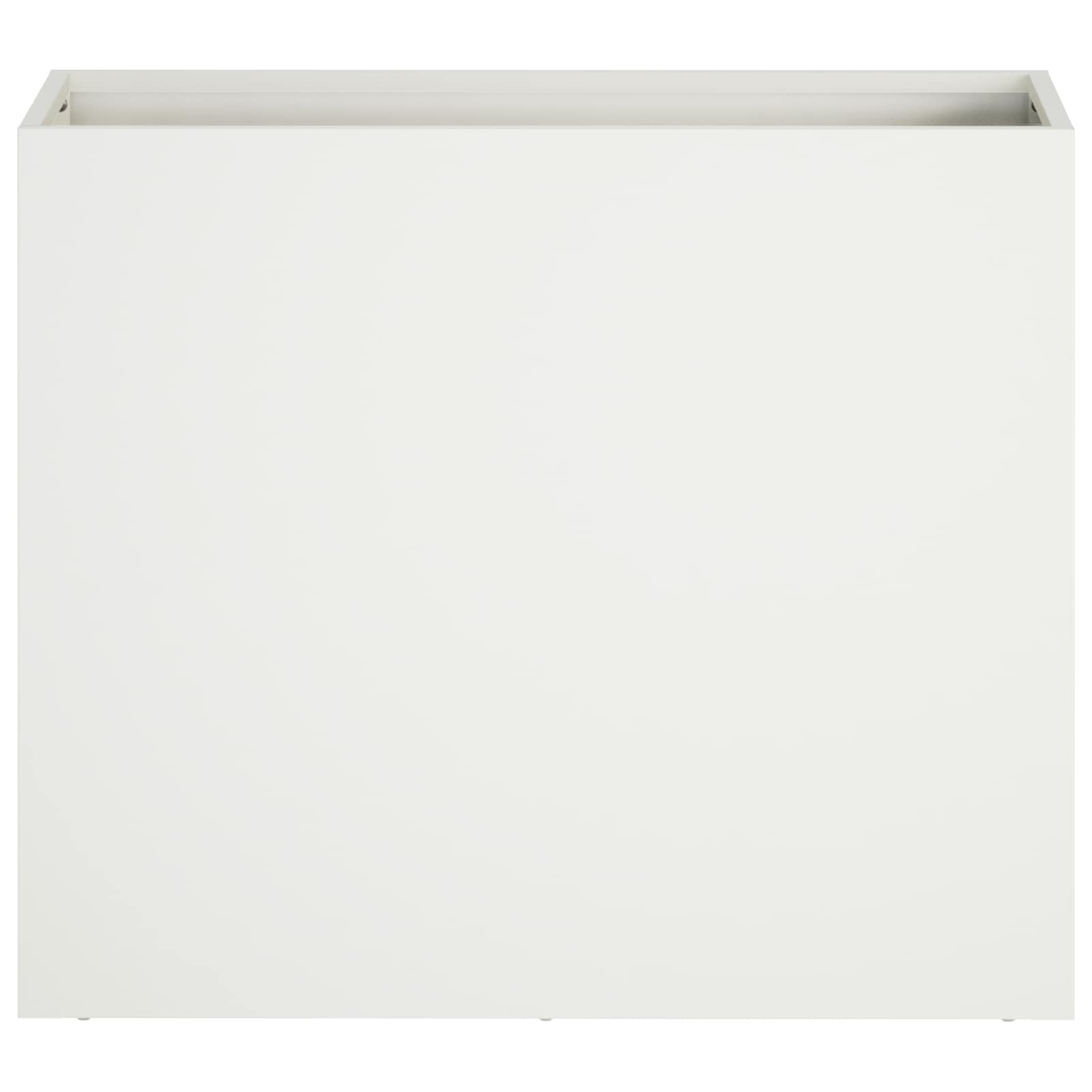 vidaXL Garden Planter White 50 x 20 x 40 cm Cold-rolled Steel 3