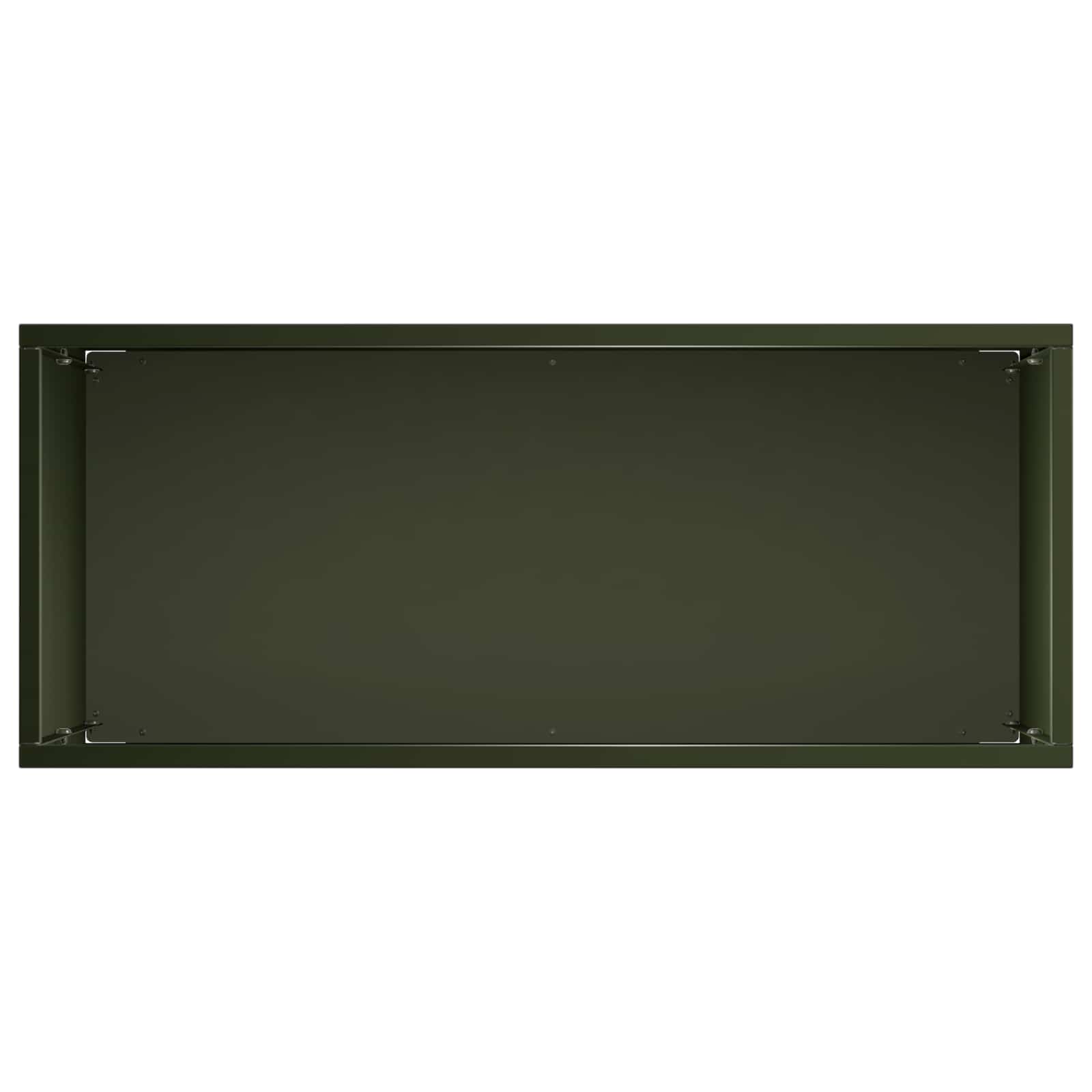 vidaXL Garden Planter Olive Green 50 x 20 x 40 cm Cold-rolled Steel 4