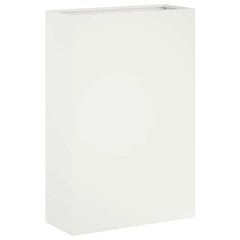 vidaXL Garden Planter White 50 x 20 x 75 cm Cold-rolled Steel 2