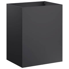 vidaXL Garden Planter Black 40 x 30 x 40 cm Cold-rolled Steel 2