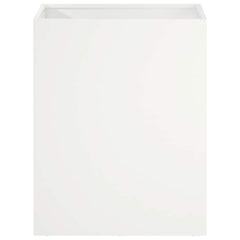 vidaXL Garden Planter White 40 x 30 x 40 cm Cold-rolled Steel 3