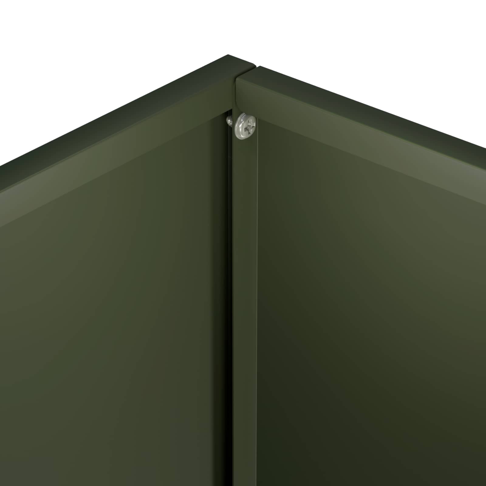 vidaXL Garden Planter 2 pcs Olive Green 40 x 30 x 50 cm 6