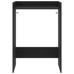vidaXL Wash Machine Cabinet with Storage Black Oak 67.5 x 48 x 97 cm 5