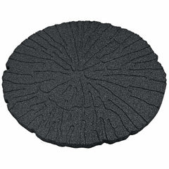 vidaXL Stepping Stone 6 pcs Black Ø 45 x 1.8 cm Rubber 4