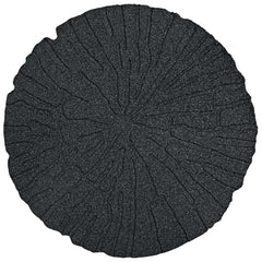 vidaXL Stepping Stone 6 pcs Black Ø 45 x 1.8 cm Rubber 6