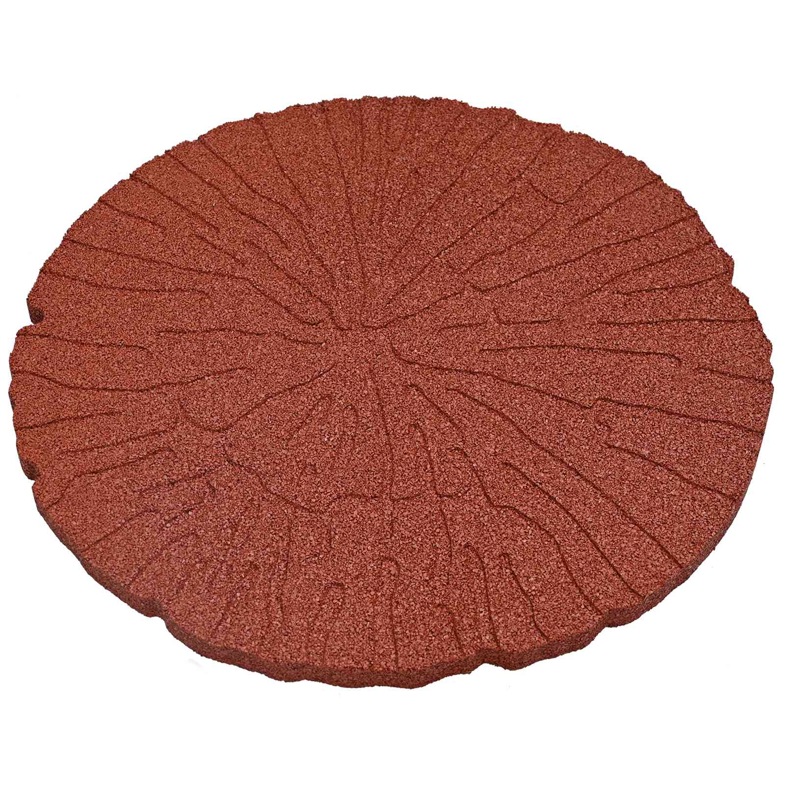 vidaXL Stepping Stone 6 pcs Red Ø 45 x 1.8 cm Rubber 4