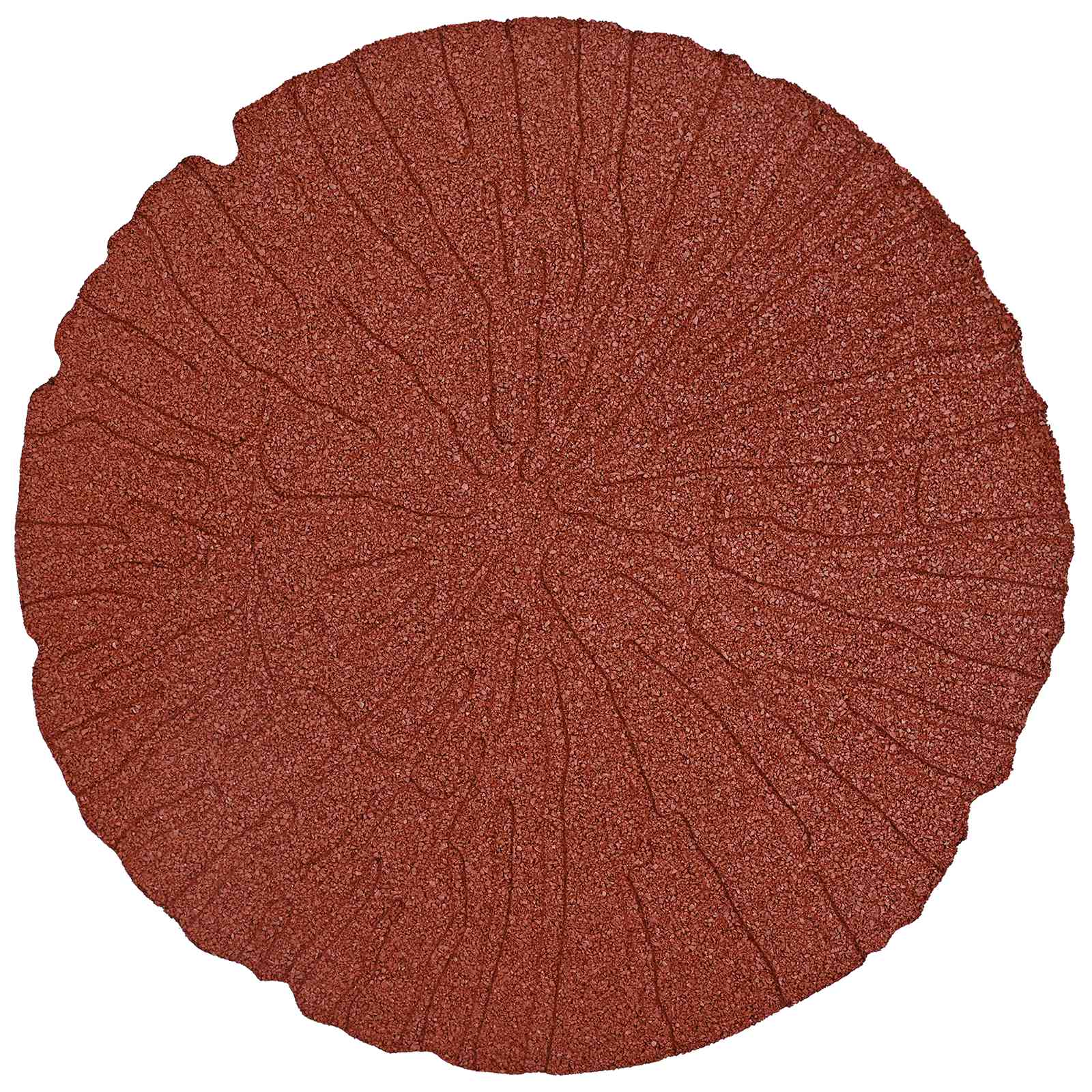 vidaXL Stepping Stone 6 pcs Red Ø 45 x 1.8 cm Rubber 6