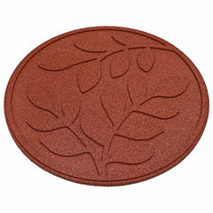 Stepping Stone 6 pcs Ø 44 x 2 cm Rubber Red