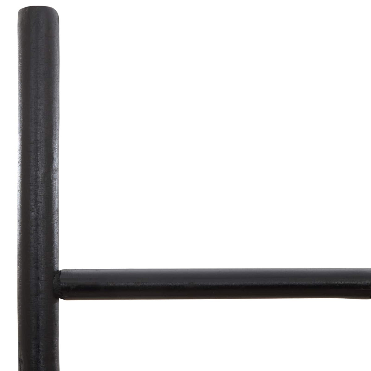 vidaXL Blanket Ladder Black 50 x 190 cm Bamboo 3