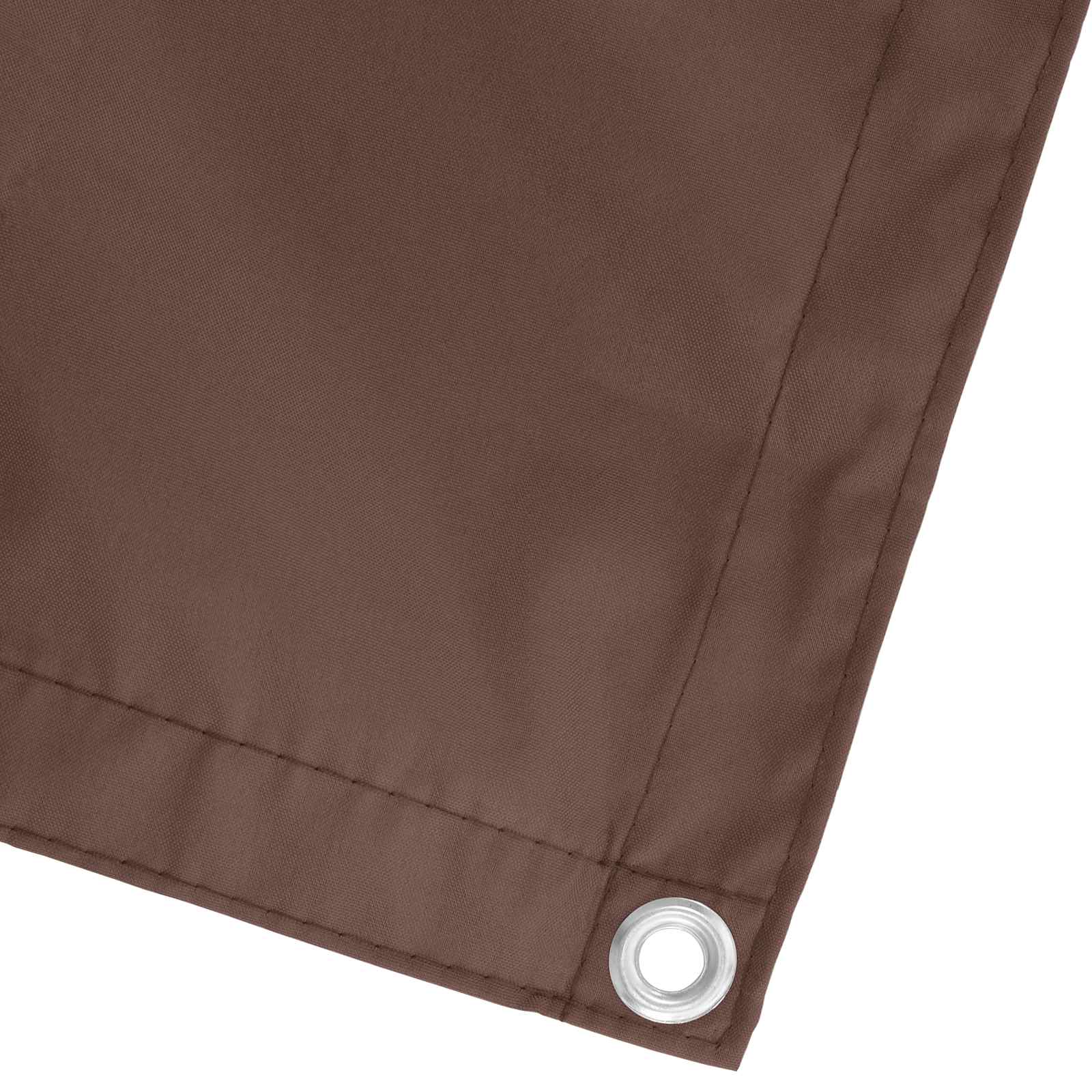 vidaXL Balcony Screen 110 x 800 cm Oxford Fabric Rectangular Brown 3