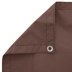 vidaXL Balcony Screen 110 x 800 cm Oxford Fabric Rectangular Brown 4