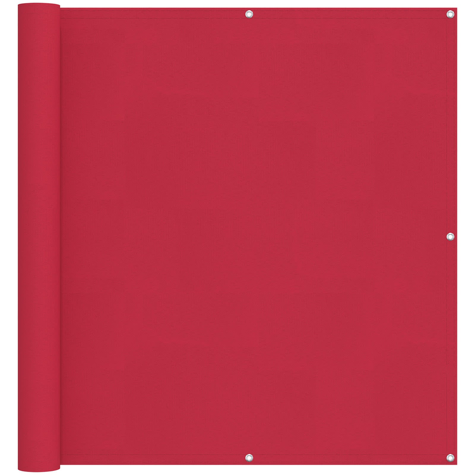 vidaXL Balcony Screen 110 x 800 cm Oxford Fabric Rectangular Burgundy 2