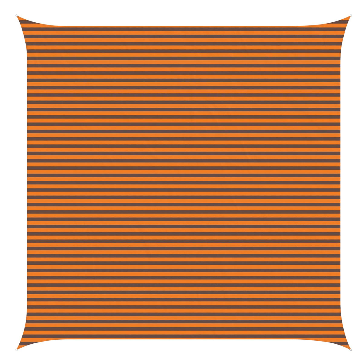 Sunshade Sail Oxford Fabric Square 6x6 m Width 6 m Orange and brown