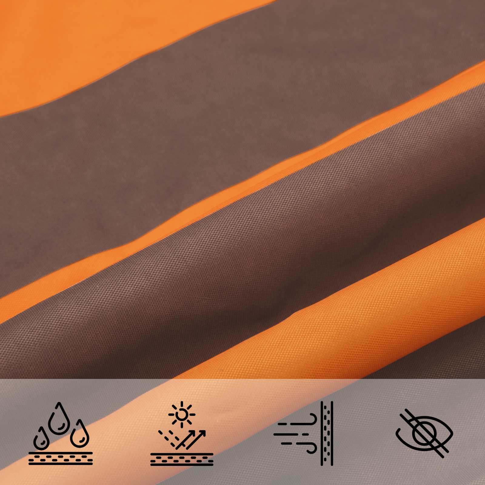 vidaXL Sun Shade Sail 7 x 7 m 100% Polyester Oxford Square 6